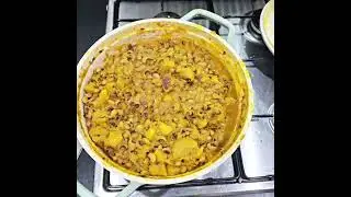 How I cooked beans + yam with Italian vegetable for the first time! 