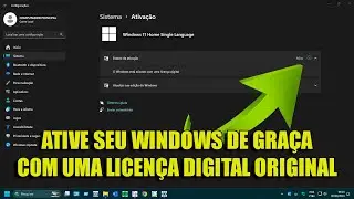 LICEN&Ccedil;A DIGITAL ORIGINAL GRATU&Iacute;TA DA MICROSOFT PARA WINDOWS 10 E 11
