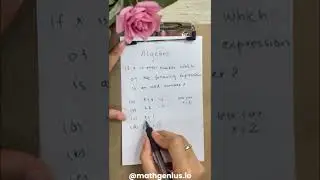 Algebra: Find the Odd expression | Learn maths with me
