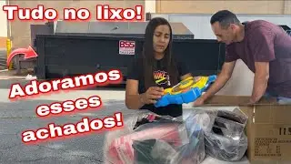 TUDO NO LIXO DOS ESTADOS UNIDOS! ADORAMOS ESSES ACHADOS!🇺🇸🇺🇸🇺🇸 Dumpster-basura