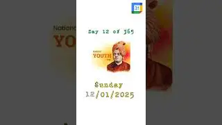 National Youth Day  Sunday 12 Jan 2025 #date #day