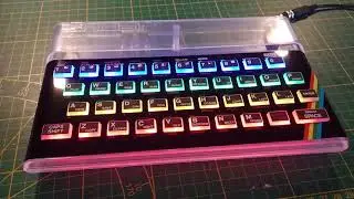 Proto ZX Spectrum Rainbow Led case transparant black version