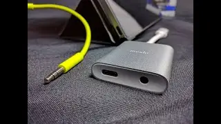 PIxel C with Moshi USB C Digital Audio Adapter with Charging Dongle