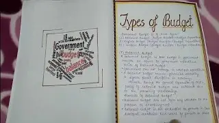 Economics project on Government Budget and its components || Class 12th || Commerce 