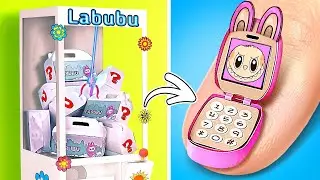 IRL Claw DIY Machine!🎁🤖 Adorable Cardboard Surprise Box & Labubu Crafts!