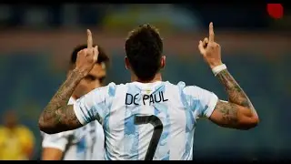Rodrigo De Paul, gol Argentina 1-0 Ecuador
