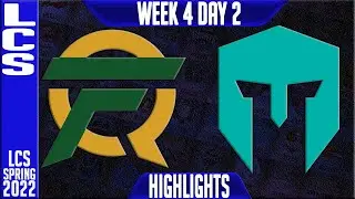 FLY vs IMT Highlights | LCS Spring 2022 W4D2 | FlyQuest vs Immortals