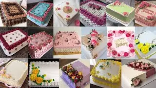 Square Cake Design 2024/Square Shape Cake Design/Square Cake/Rectangle Cake Design/Cake images/Cake