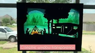 Window Transparency - Campfire ~ Timelapse