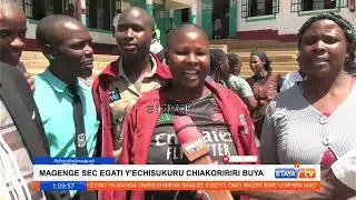 Parents and teachers at Magenge Secondary celebrate following good results in the 2025 KCSE exams