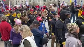 Proud Boy (PB) - security volunteers at Trump Rally at Freedom Plaza, Washington DC 12/12/2020