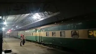 148 DN Mianwali Express Departure From  Sargodha Junction Railway Station in midnight