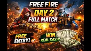 DAY 2 FREE FIRE CUSTOM ROOM 🔥 FULL MATCH | FREE ENTRY | REAL CASH WIN 💰