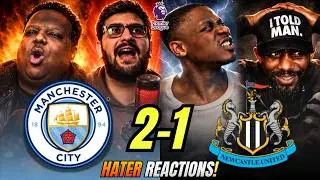 Man City&rsquo;s RIVALS & HATERS reactions to Man City 2-1 Newcastle | Premier League Fan Reactions