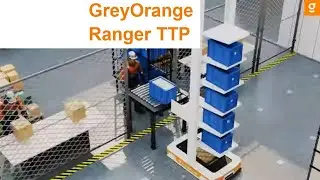 GreyOrange Ranger TTP in action - Tote to Person Robotic Warehouse Automation