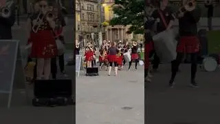 Local Glasgow band performance in kilts ❤️ #travel #glasgowcitycentre #shorts