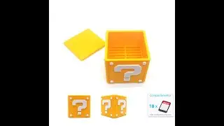 Porta cartuchos interroga&ccedil;&atilde;o para Switch - 18 cartuchos