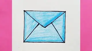 How to Draw a ENVELOPE ✉️ || Envelope Drawing step by step || easy drawing tutorial 