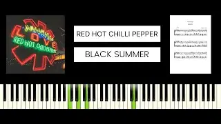 Red Hot Chili Peppers - Black Summer (BEST PIANO TUTORIAL & COVER)