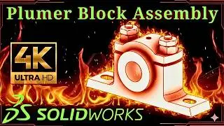 How to Design Plummer Block / Pedestal Bearing in SolidWorks | SOLIDWORKS tutorials