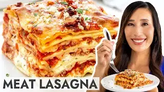 Classic Meat Lasagna with Beef and Pork