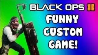 Black Ops 2 Funny Custom Game - Assault Shield Gladiators on Vertigo (Funny Moments / New Game)