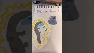 #dailyderpydoodles daily derpy doodles part two ￼ #funny #lizard derpy lizard ￼