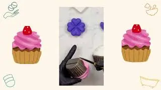 Painting this adorable 3D Cupcake Bath Bomb!