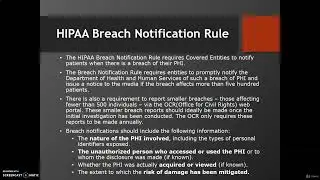 4. HIPAA (Health Insurance Portability and Accountability Act): Breach Notification Rule