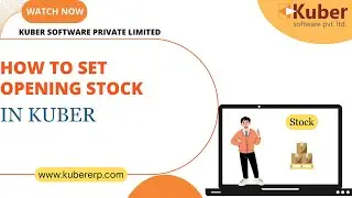 How To Set Opening Stock - Kuber Accounting Software