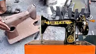 Restoring Sewing Machine to BRAND NEW in Factory! II How Rusty Sewing Machine are Rebuild