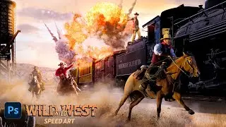 Wild Wild West | Photo Manipulation | Photoshop Speed Art Series