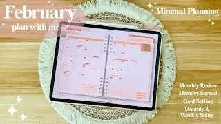 February Plan With Me | Monthly Review, Memory Spread, Goal Setting, Monthly & Weekly Setup