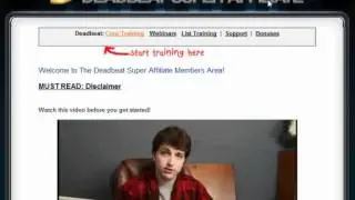 Dan Brock Dead Beat Super Affiliate Walkthrough Video And Bonus Training