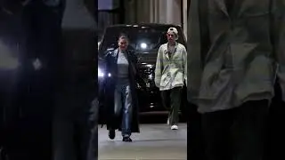 Hailey and Justin Bieber arriving at Wally's restaurant in Beverly Hills, CA#shortsfeed #viralshort