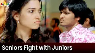 Seniors fight with Juniors | Happy Days | Telugu Movie Scenes | Tamanna, Nikhil @SriBalajiMovies