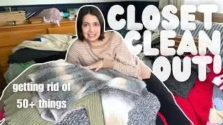 EXTREME CLOSET CLEAN OUT *let's declutter and get rid of my clothes!*