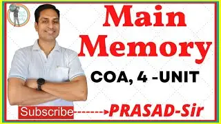 Main Memory / #MainMemory/#RAM/#ROM/#MemoryOrganization/#COA/#JNTUH/#PrasadSir/#PrasadCareerization