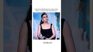 Fatima Sana Shaikh got very angry at the 