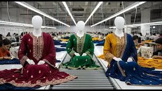 Girls Shalwar Kameez Factory Process | Colorful & Trendy #fashion #factoryproducts #shalwarkameez