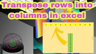 Transpose rows into columns and vice versa