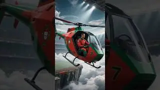 Football Legends with Luxury Fighter Helicopters🚁⚽ | Ronaldo, Messi, Mbapp&eacute;, Salah & Neymar #ronaldo