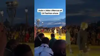 Jude x Jobe x Rashford at LV Fashion Show! What a crew! 🔥