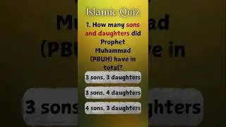Islamic Quiz #29: Prophet Muhammad (PBUH) | Islamic Question & Answer | Quran Trivia