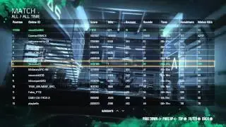 PS4 Cod aw exo zombie leaderboards hacked!!!(match)