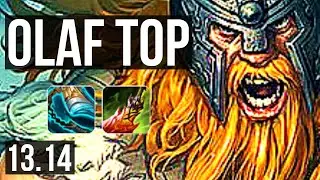 OLAF vs TRYNDAMERE (TOP) | Rank 3 Olaf, 5/1/4 | KR Challenger | 13.14