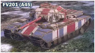 World of Tanks Blitz - FV201 (A45)  - Master Level - Wotb 2,2k