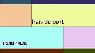 French For Beginners  I  How to pronounce  I frais de port