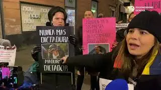 La comunità venezuelana festeggia il sequestro di Maduro: 