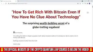 Is Crypto Quantum Leap a Scam?  Does it work in 2022? BITCOIN COURSE  REVIEW #crypto #quantumleap